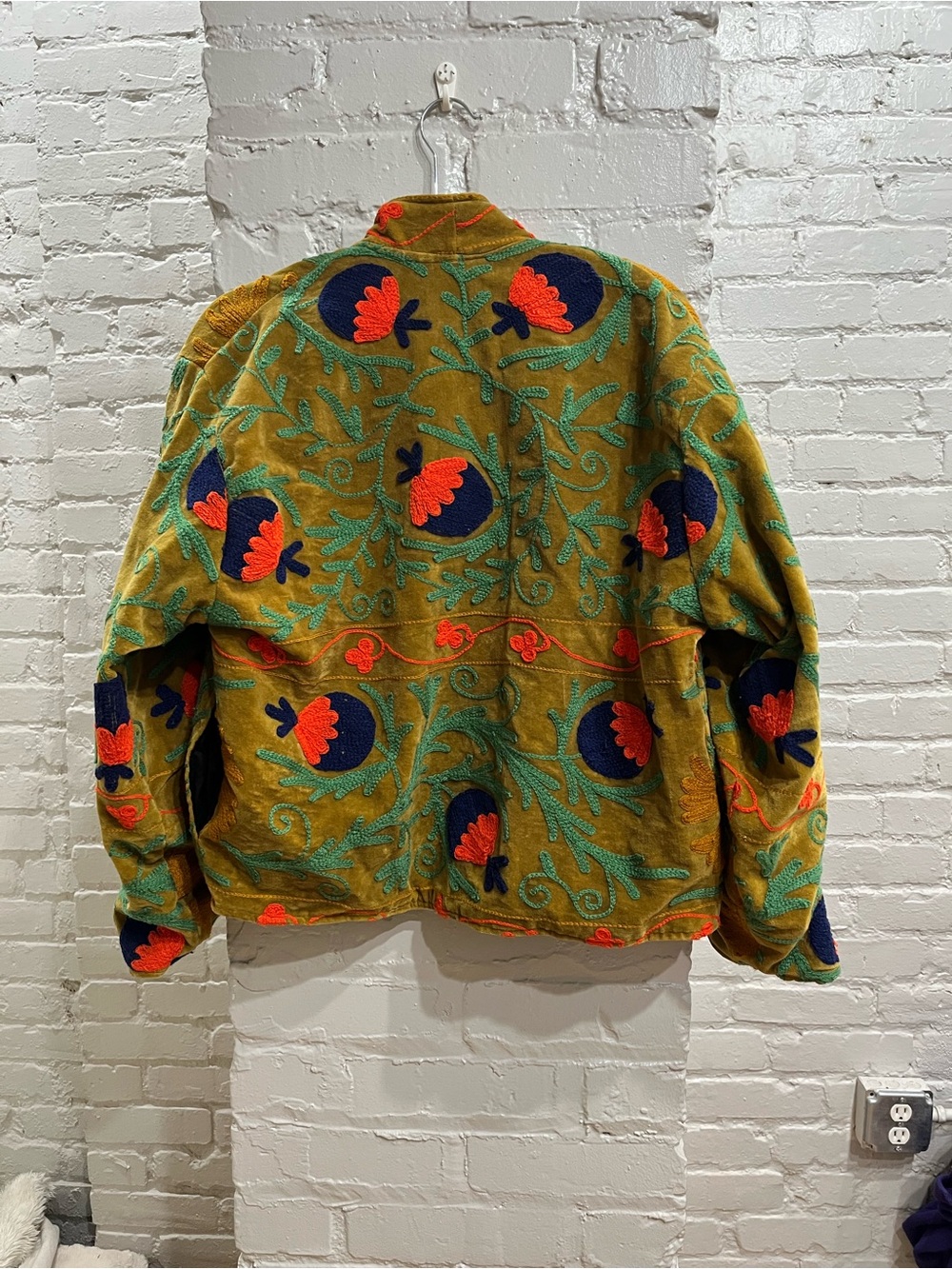 Moving Sale!! Embroidered Velvet Jacket - Picture 6 of 6